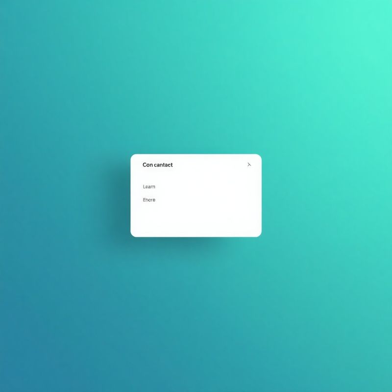 Mercer House minimal contact interface on a teal gradient background